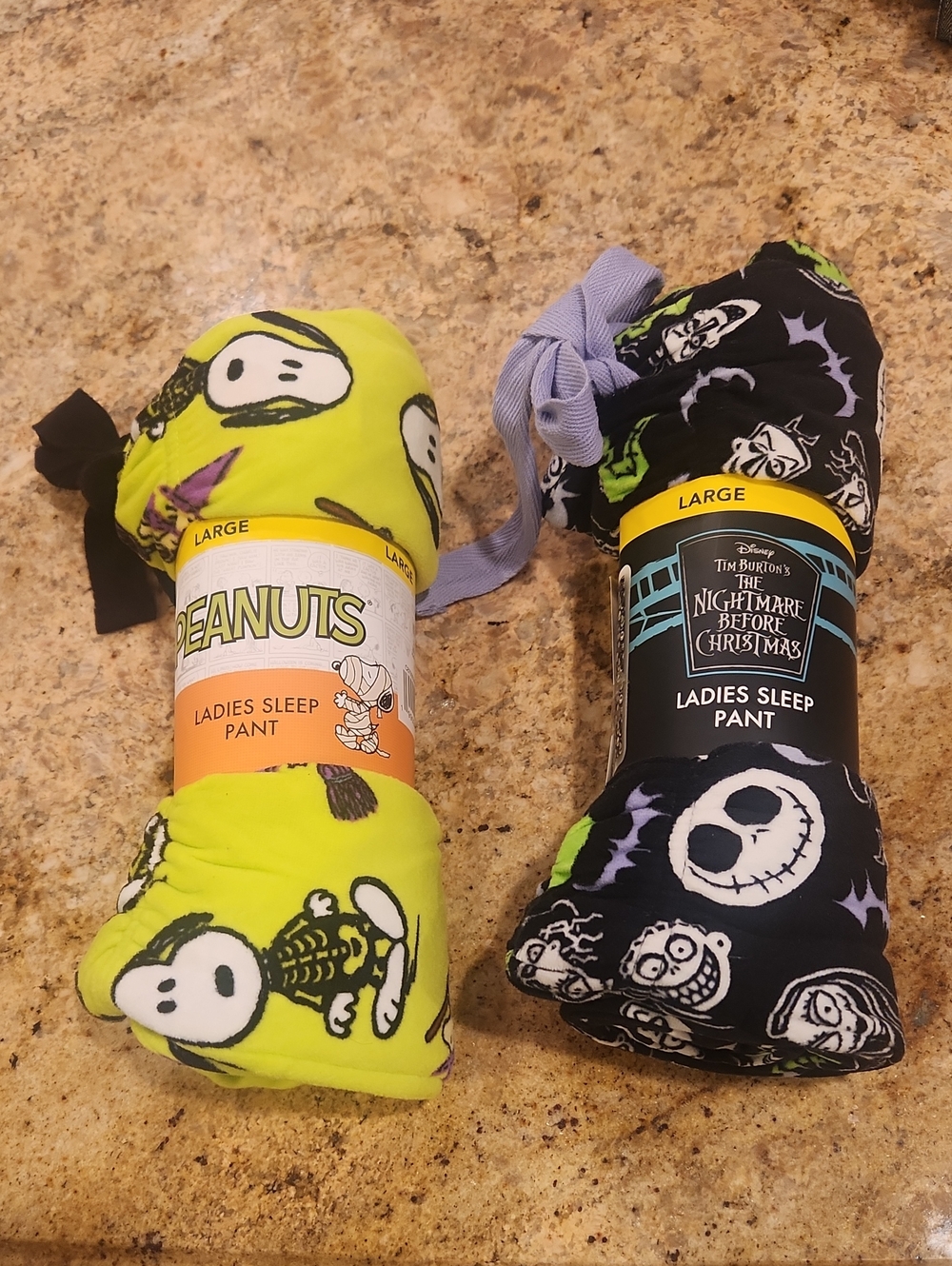 Halloween PJ Pants SET. New! Themed Peanuts, Nightmare Before Xmas Sleep Pants